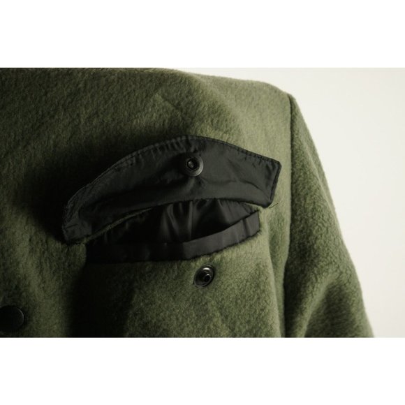 New Thread Wave Men’s Small Green Polar Fleece Snap Front Mock Pullover Sweater - Picture 9 of 9